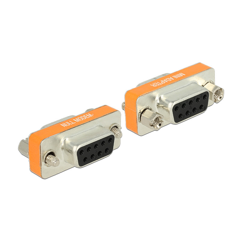 Delock D-Sub 9 Pin Buchse - Buchse Nullmodem Gender Changer