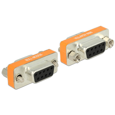 Delock D-Sub 9 Pin Buchse - Buchse Nullmodem Gender Changer