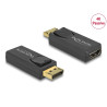 Delock Adapter DisplayPort 1.2 Stecker - HDMI Buchse 4K Passiv schwarz