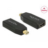 Delock Adapter mini DisplayPort 1.2 Stecker - HDMI Buchse 4K Passiv schwarz