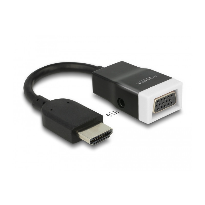 Delock Adapter HDMI-A Stecker - VGA Buchse mit Audio