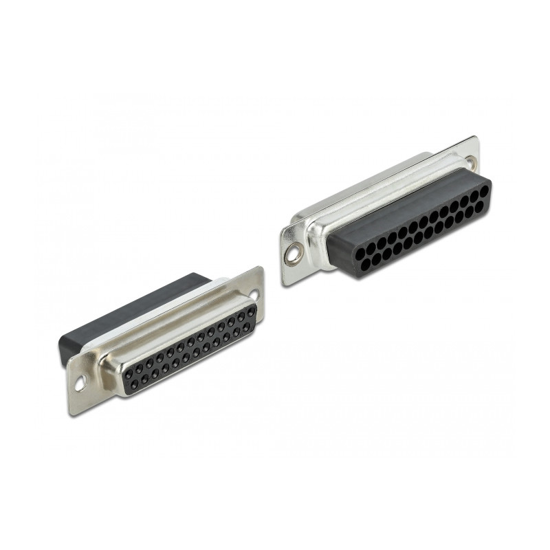 Delock D-Sub 25 Pin Buchse zu RJ45 Buchse Montagesatz grau