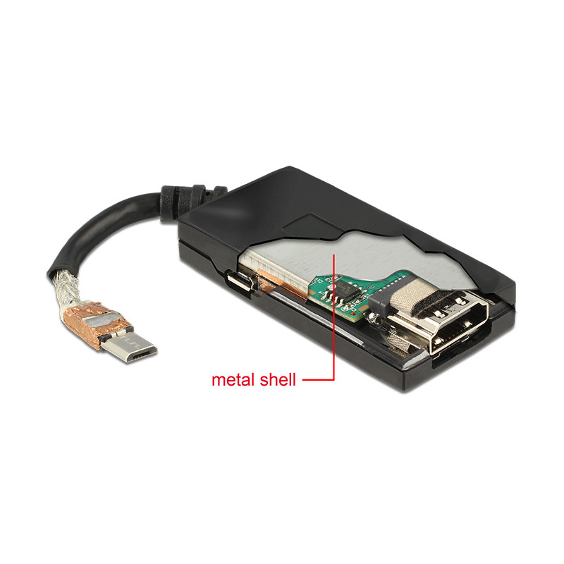 Delock MHL 3.0 Adapter - High Speed HDMI mit 4K Ultra-HD Auflösung und RCP Premium