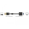 Delock Adapter DVI-D 24+1 Stecker - VGA Buchse schwarz