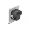 Delock Einbausteckdose mit 2 USB Ladeports 3,4 A, 1 x USB Typ-A und 1 x USB Type-C™