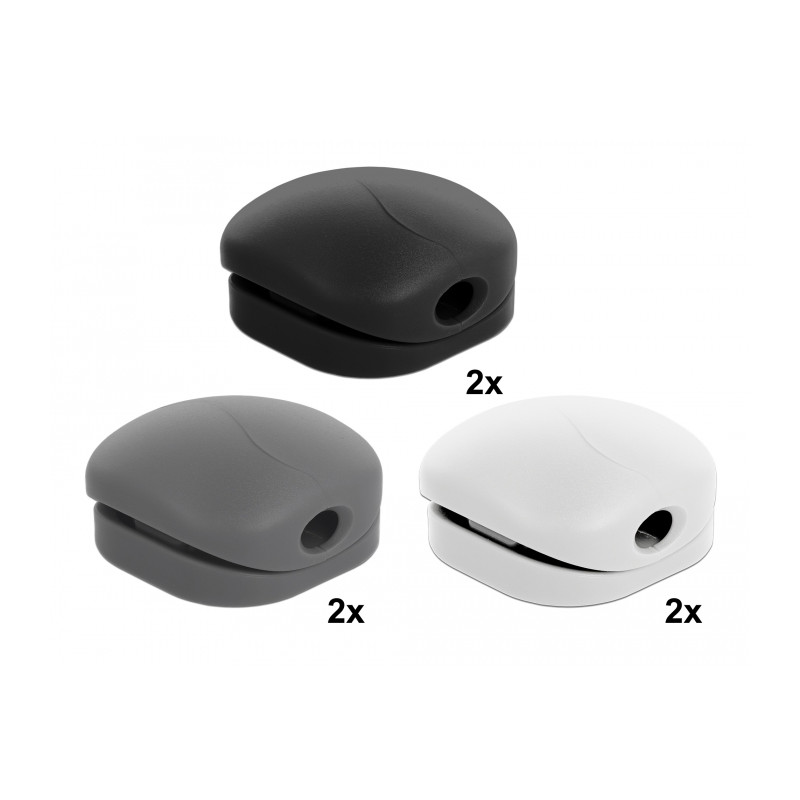 Delock Kabel Clip Set 6 Stück