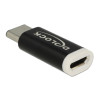 Delock USB 2.0 Adapter Micro-B Buchse zu USB Type-C™ 2.0 Stecker schwarz