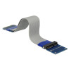 Delock Verlängerung Mini PCI Express / mSATA Stecker - Slot Riser Karte mit flexiblem Kabel 13 cm