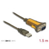 Delock Adapter USB 2.0 Typ-A Stecker 1 x Seriell RS-232 DB9 erweiterter Temperaturbereich