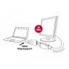 Delock Adapter mini DisplayPort 1.2 Stecker - DisplayPort Buchse 4K 90° gedreht weiß