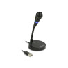 Delock USB Mikrofon mit Standfuß und Touch-Mute Taste