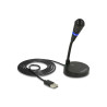 Delock USB Mikrofon mit Standfuß und Touch-Mute Taste