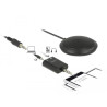 Delock Kondensator Tisch Mikrofon Omnidirektional für Konferenz mit 3,5 mm Klinkenstecker 3 Pin