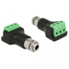 Delock Terminalblock 3 Pin - Klinkenbuchse 3,5 mm zum Einbau