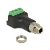 Delock Terminalblock 3 Pin - Klinkenbuchse 3,5 mm zum Einbau