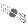 Delock Kabelhalter Clip Set 6 Stück