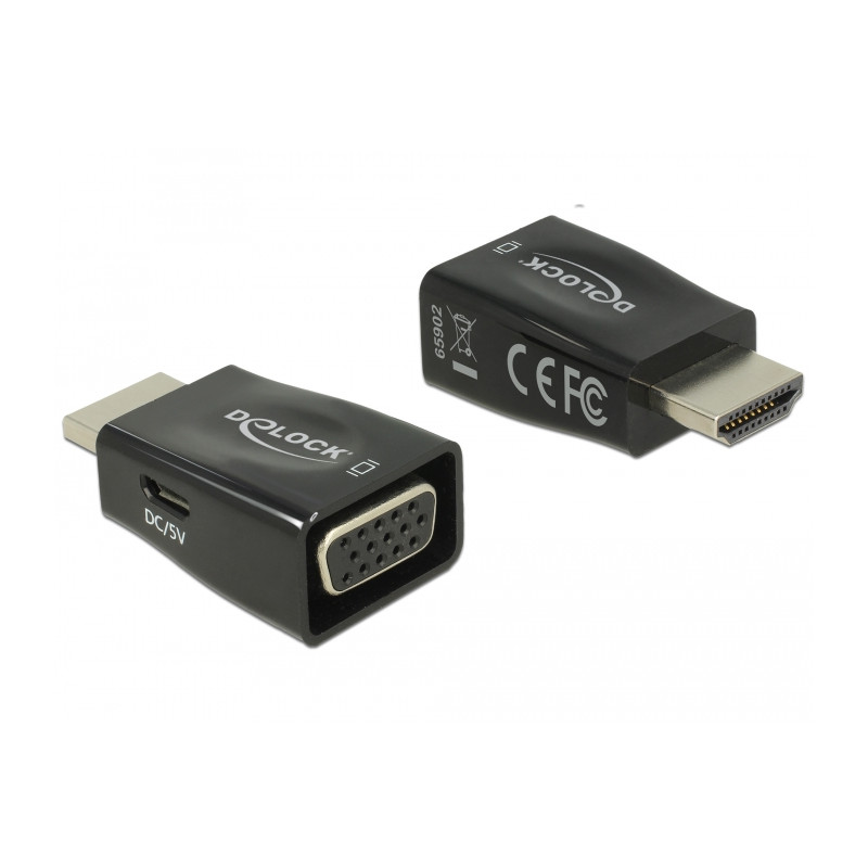 Delock Adapter HDMI-A Stecker - VGA Buchse