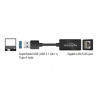 Delock USB Typ-A Netzwerk Adapter Gigabit LAN 1 x RJ45 kompakt schwarz