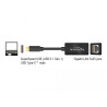 Delock USB Type-C™ Netzwerk Adapter Gigabit LAN 1 x RJ45 kompakt schwarz