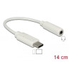 Delock Audio Adapter USB Type-C™ Stecker - Klinkenbuchse 14 cm