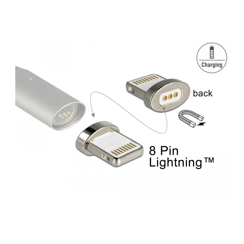 Delock Magnetischer Adapter 8 Pin Lightning™ Stecker
