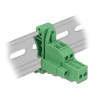 Delock Terminalblock Set für Hutschienen 2 Pin mit Schraubverriegelung