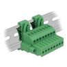 Delock Terminalblock Set für Hutschienen 8 Pin mit Schraubverriegelung