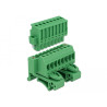 Delock Terminalblock Set für Hutschienen 8 Pin mit Schraubverriegelung