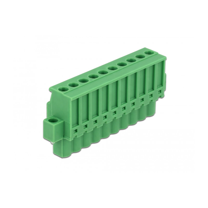 Delock Terminalblock Set für Hutschienen 10 Pin mit Schraubverriegelung