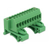 Delock Terminalblock Set für Hutschienen 10 Pin mit Schraubverriegelung