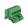 Delock Terminalblock Set für Hutschienen 6 Pin mit Schraubverriegelung
