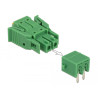 Delock Terminalblock Set für Platine 2 Pin 3,81 mm Rastermaß horizontal