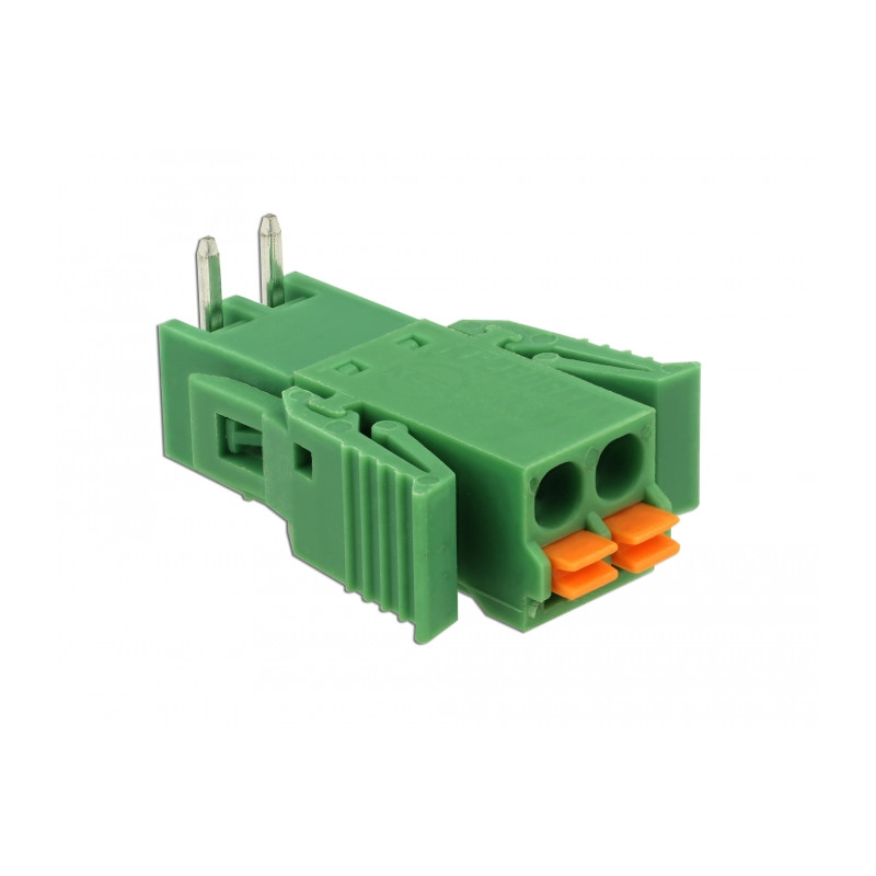 Delock Terminalblock Set für Platine 2 Pin 3,81 mm Rastermaß horizontal