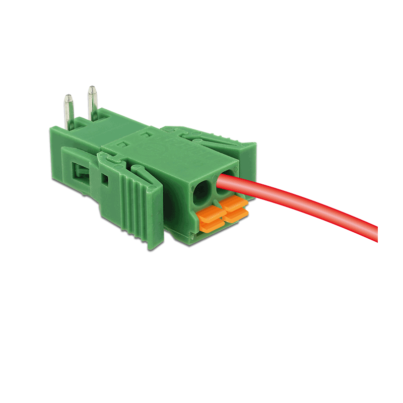 Delock Terminalblock Set für Platine 2 Pin 3,81 mm Rastermaß horizontal