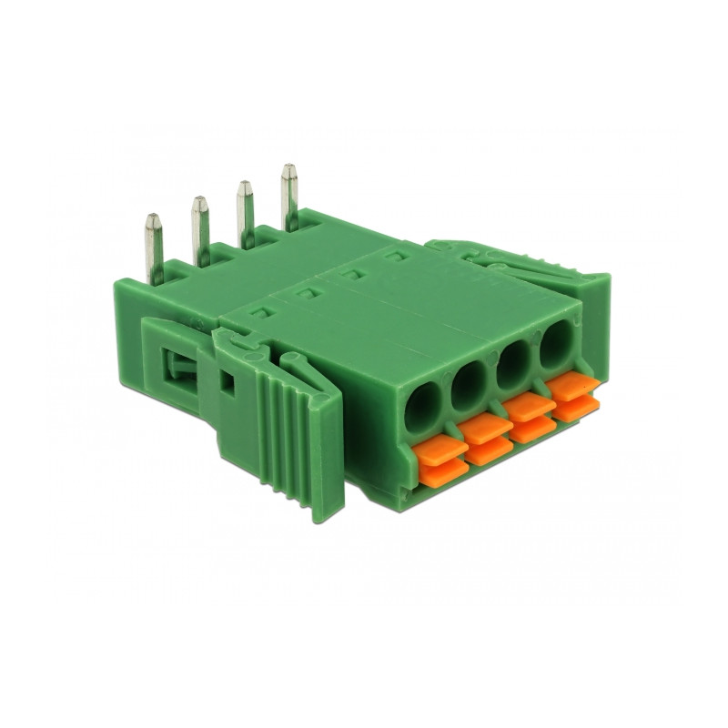 Delock Terminalblock Set für Platine 4 Pin 3,81 mm Rastermaß horizontal