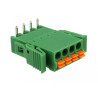 Delock Terminalblock Set für Platine 4 Pin 3,81 mm Rastermaß horizontal
