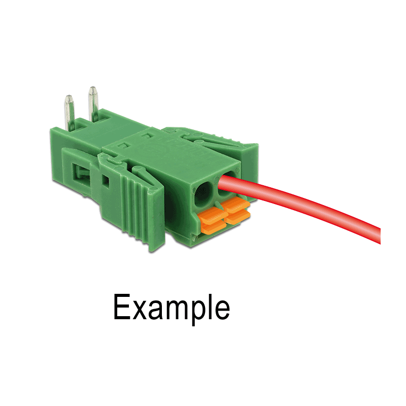 Delock Terminalblock Set für Platine 4 Pin 3,81 mm Rastermaß horizontal