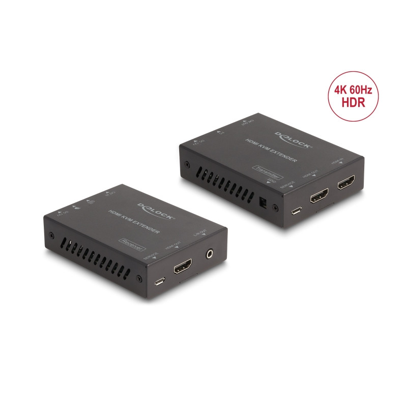 Delock HDMI KVM Extender Set über Cat.6 Kabel 4K 60 Hz 70 m