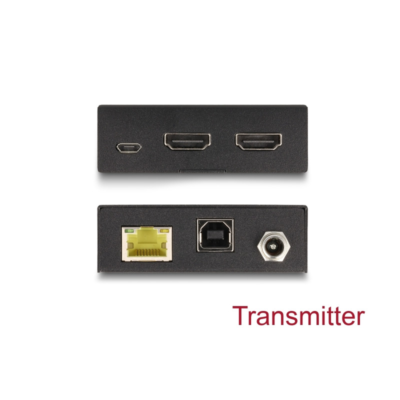 Delock HDMI KVM Extender Set über Cat.6 Kabel 4K 60 Hz 70 m