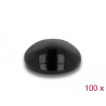 Delock Gummifüße rund selbstklebend 5 x 2 mm 100 Stück schwarz