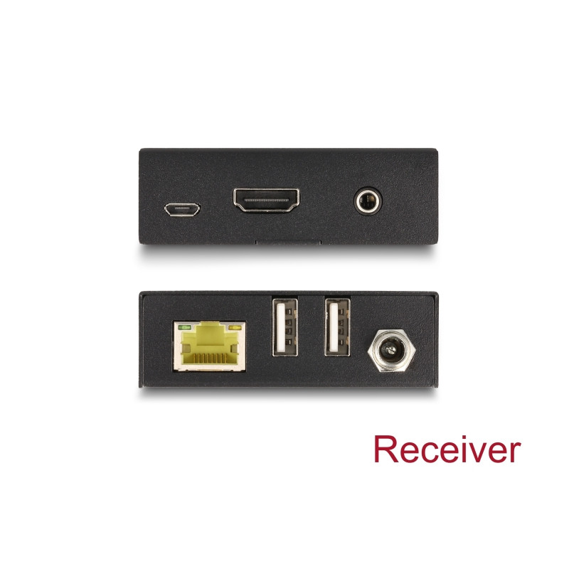Delock HDMI KVM Extender Set über Cat.6 Kabel 4K 60 Hz 70 m
