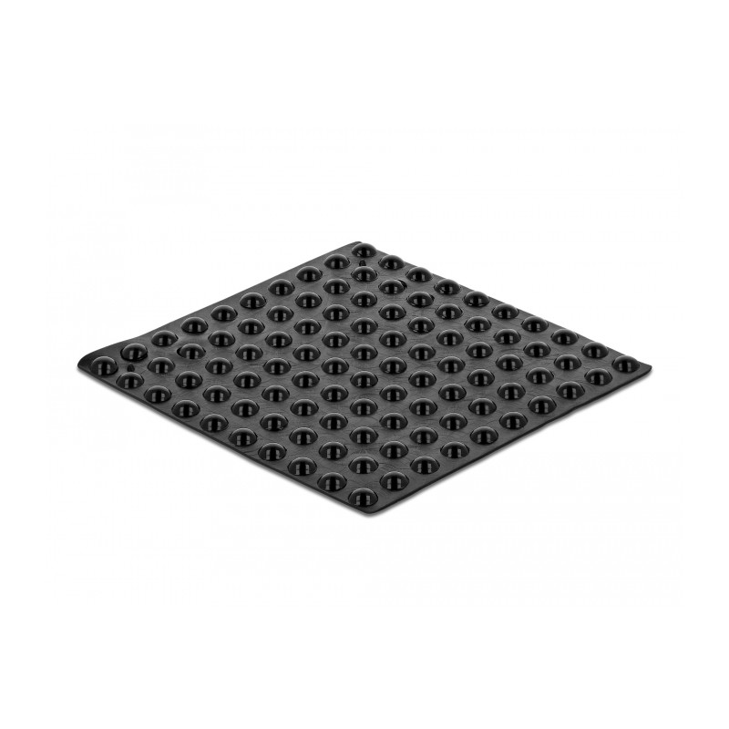 Delock Gummifüße rund selbstklebend 5 x 2 mm 100 Stück schwarz
