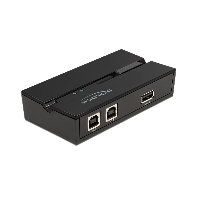Delock USB 2.0 Switch für 2 PC an 1 Gerät