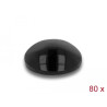 Delock Gummifüße rund selbstklebend 6 x 2 mm 80 Stück schwarz