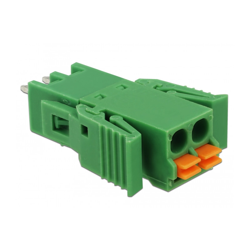 Delock Terminalblock Set für Platine 2 Pin 3,81 mm Rastermaß vertikal