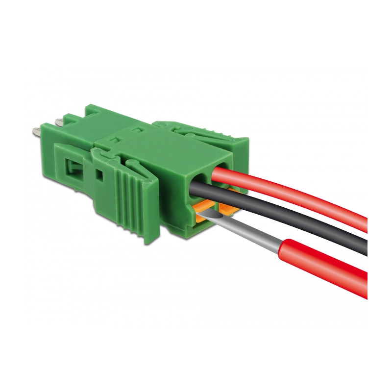 Delock Terminalblock Set für Platine 2 Pin 3,81 mm Rastermaß vertikal