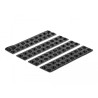 Delock Gummifüße rund selbstklebend 6 x 2 mm 80 Stück schwarz