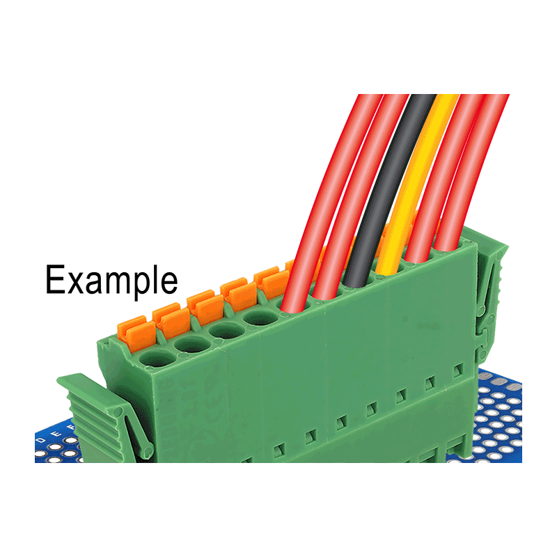 Delock Terminalblock Set für Platine 4 Pin 3,81 mm Rastermaß vertikal