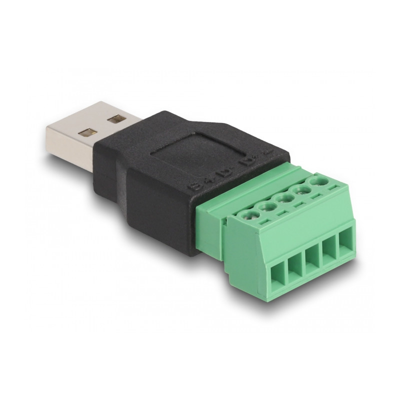 Delock USB 2.0 Typ-A Stecker zu Terminalblock Adapter 2-teilig