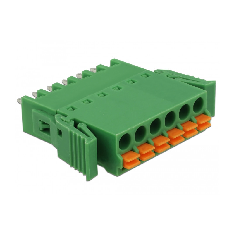 Delock Terminalblock Set für Platine 6 Pin 3,81 mm Rastermaß vertikal